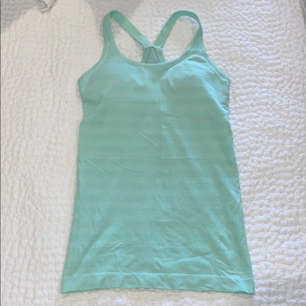 mint green lululemon athletic tank